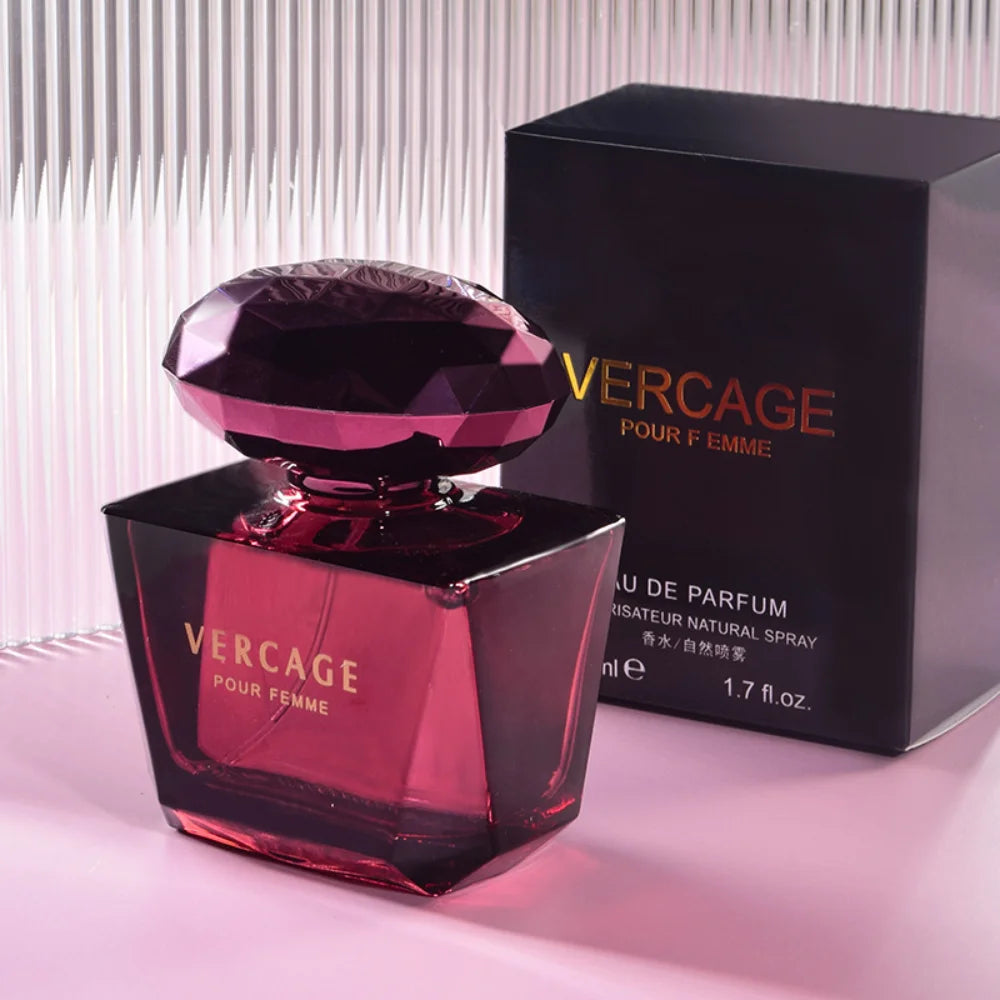 Osmanthus, Peony and Pomegranate Fragrance Perfume for Women - Crystal Diamond Series, Light and Elegant Scent parfum 50ml