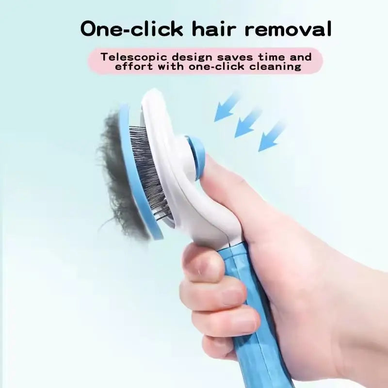 Pet Dog Brush Cat Comb Self Cleaning Pet Hair Remover Brush For Dogs Cats Grooming Tools Pets Dematting Comb Dogs Accessories
