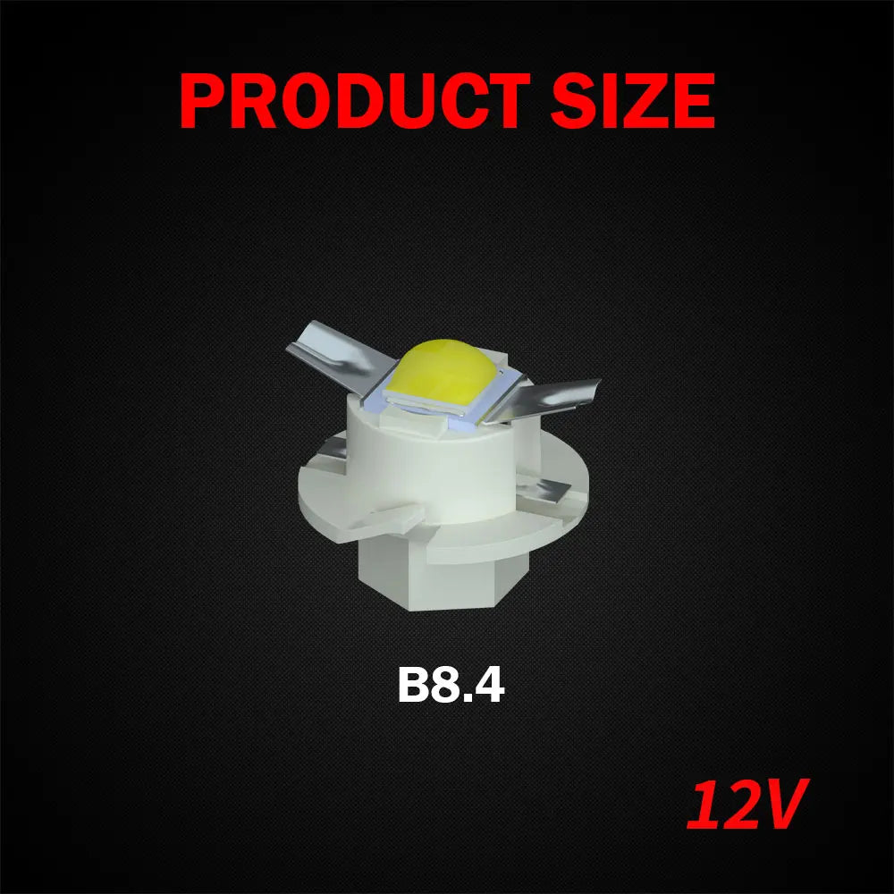 KEIN 10PCS 12V 24V T3 T4.2 T4.7 T5 B8.5D B8.4 B8.4D B8.3 B8.5 T4 509T bX8.4d W3W Led Bulb Instrument Dashboard Car Truck Light