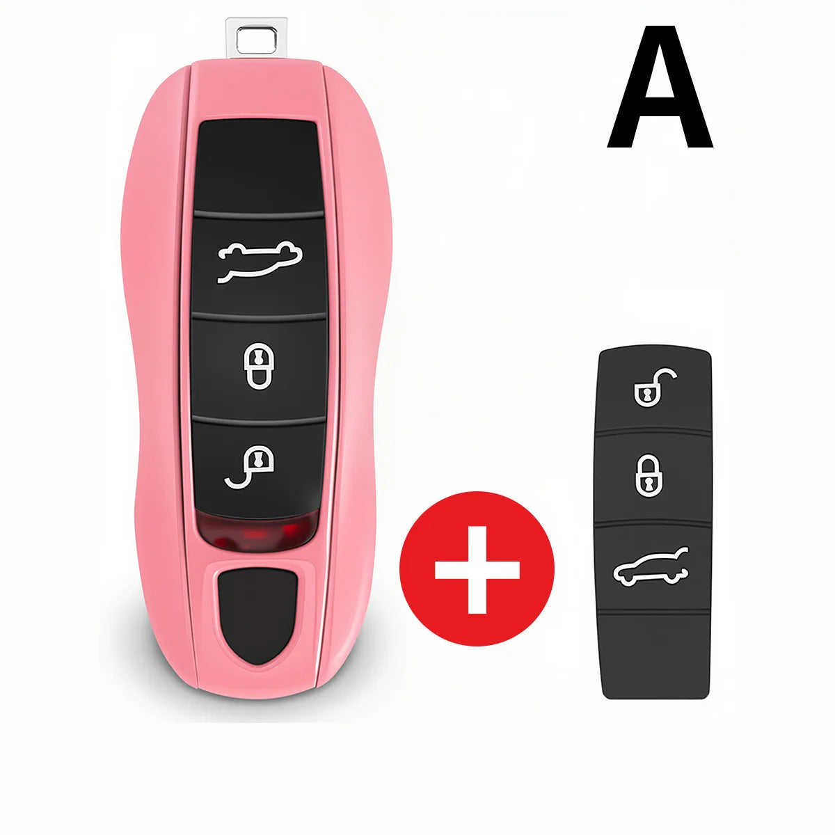 For Porsche Panamera Carrera Macan Boxster Cayman Cayenne Taycan 911 970 981 991 Car Smart Remote Key Case Fob Covers Set Shell