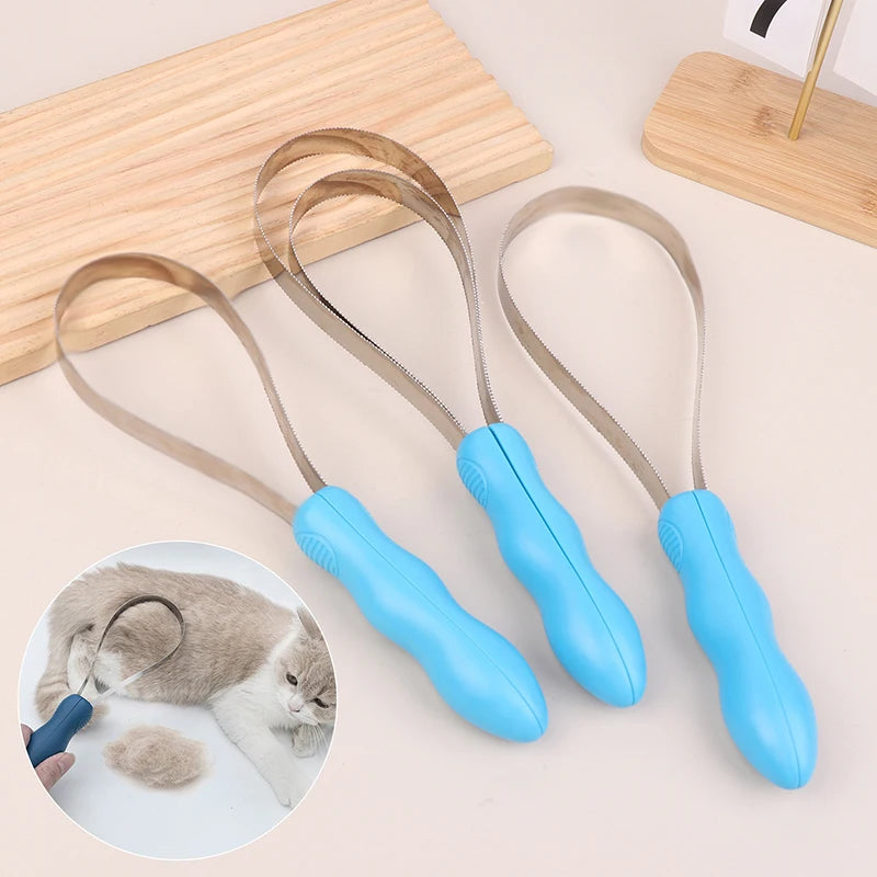 Double Sided Hair Brush Pet Hair Comb Non-Slip Handle Equestrian Brush Scraper Pet Hair Removal Cleaner For Dogs Cats Horses