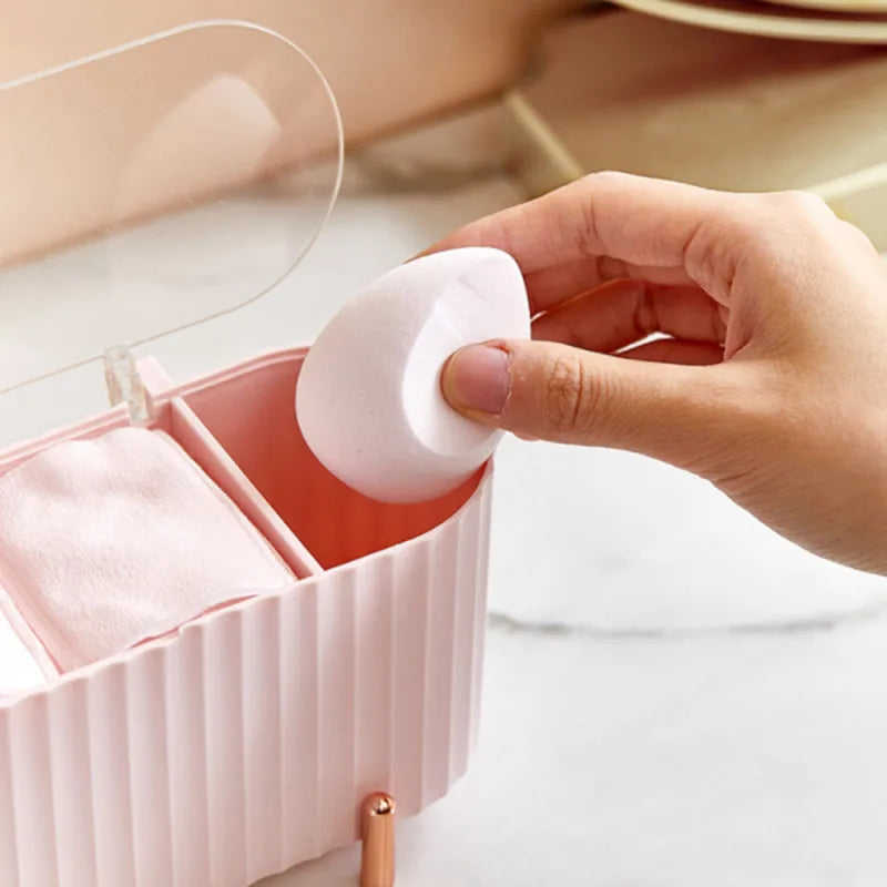 Transparent Cotton Pad Organizer Box