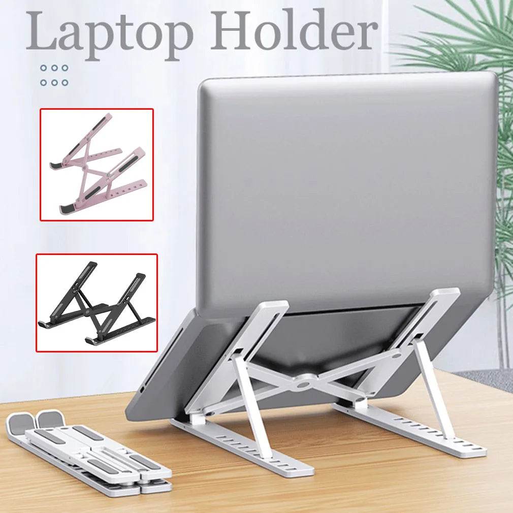 Plastic Foldable Laptop Stand Notebook Stand Portable Laptop Holder Tablet Stand Computer For MacBook Ipad Dropshipping