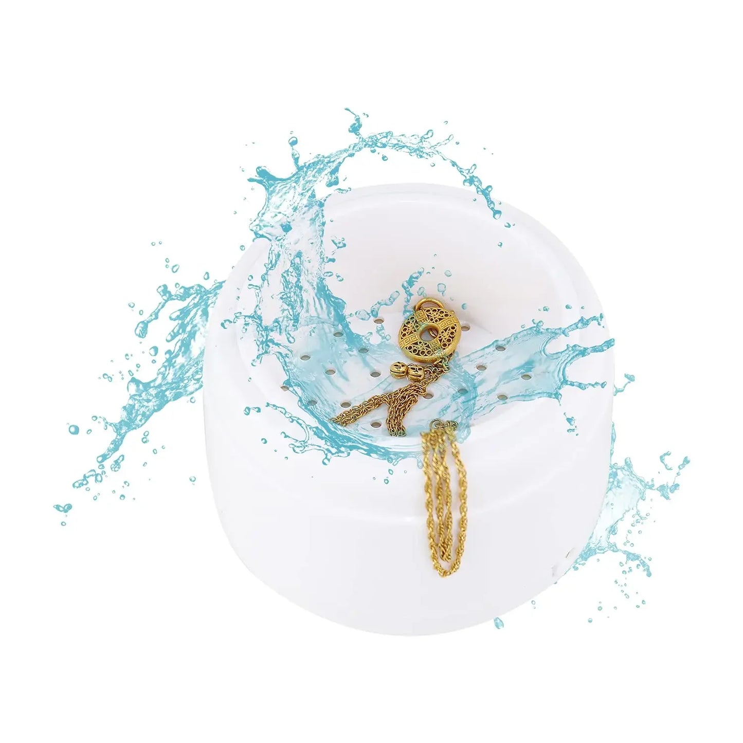 Ultrasonic Jewelry Cleaner Machine Pro for Rings Watches Coins Earrings Necklaces Portable Efficient Deep Cleaning Tool