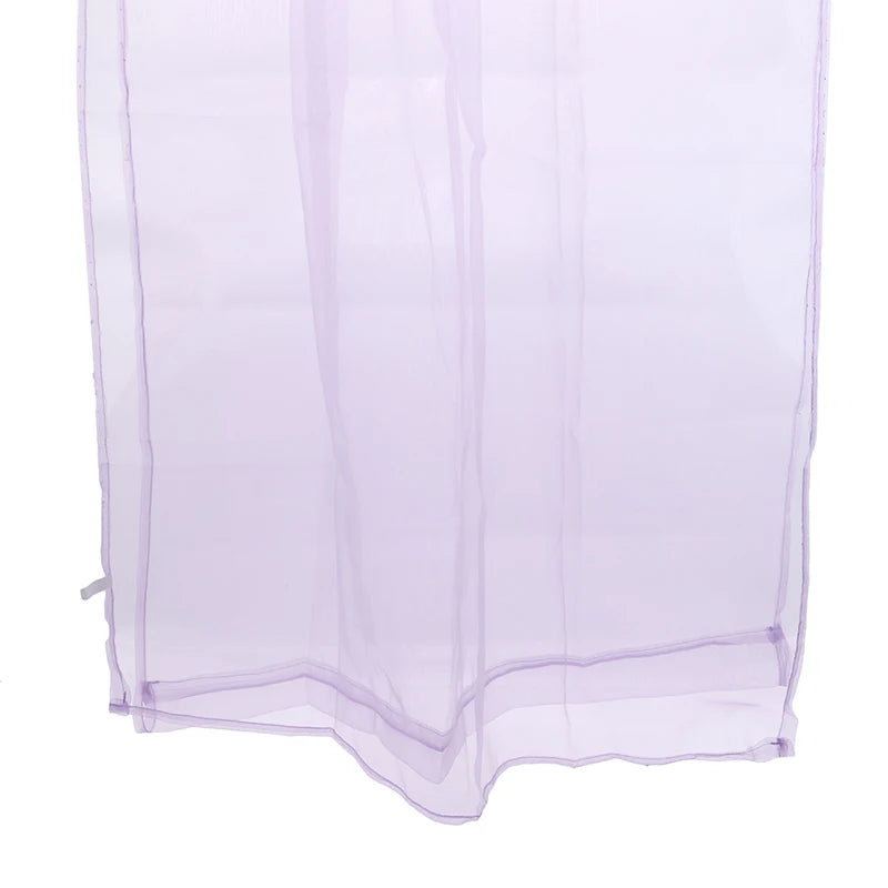 Transparent Window Gauze Solid Color Wedding Glass Gauze Household Products Light Luxury Style Easy To Install Curtains