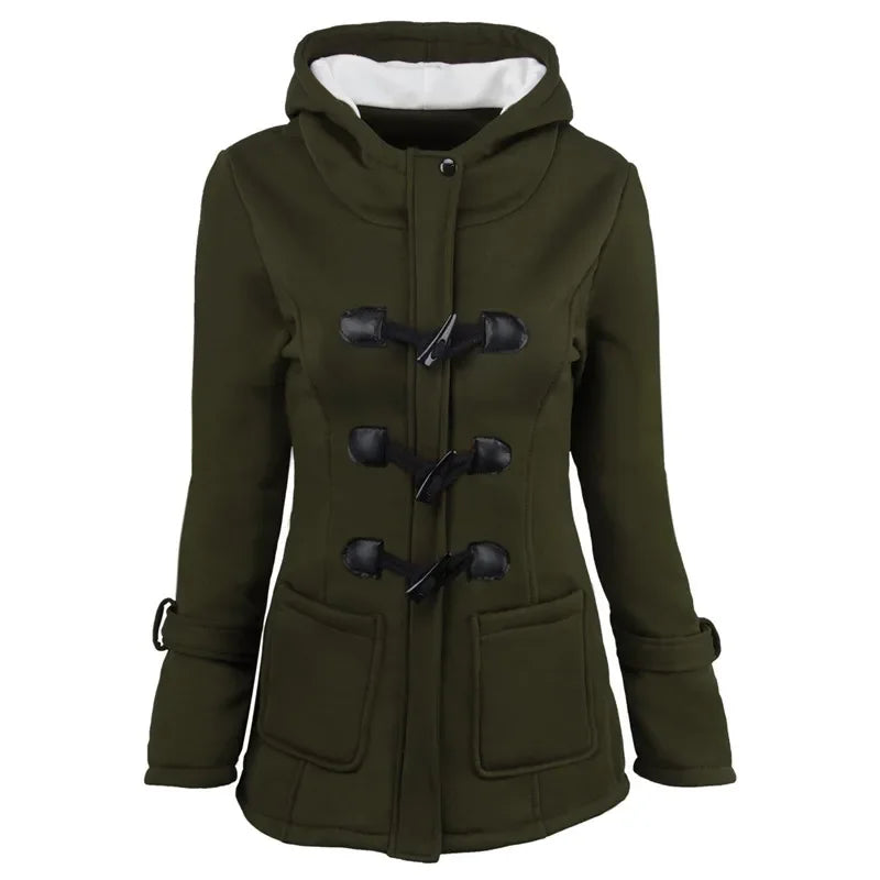 Women Basic Jackets 2025 Autumn Women's Overcoat Zipper Causal Outwear Coat Female Hooded Coat Casaco Feminino Ladies Jacket