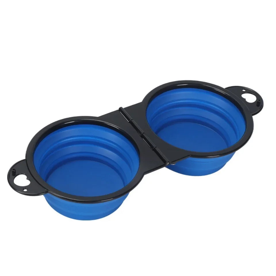 Foldable Dual Pet Bowl