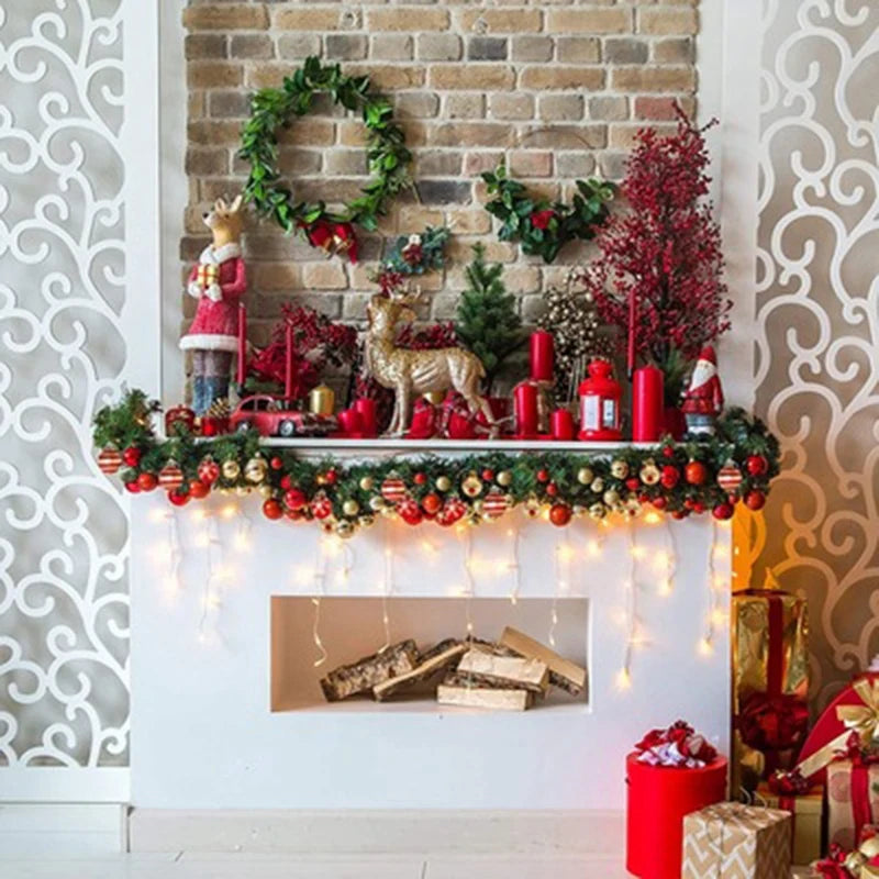 50Pcs Christmas Tree Decorations Balls Bauble Xmas Party Hanging Ball Ornaments Christmas For Home New Year Gift