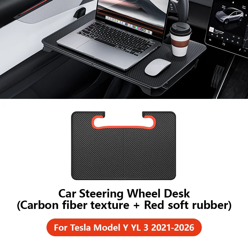 YZ for Tesla Table Model Y YL 3 Highland Juniper Portable Folding Table Steering Wheel Pliante Office Work Eating Camper accessy