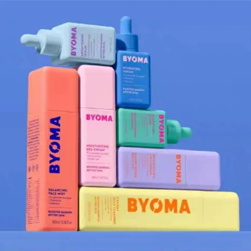 BYOMA Skincare Set Phyto-Mucin Glow Serum Moisturizing Gel Cream Deeply Hydrates Hydrating Milky Toner Repairs Barrier Skincare