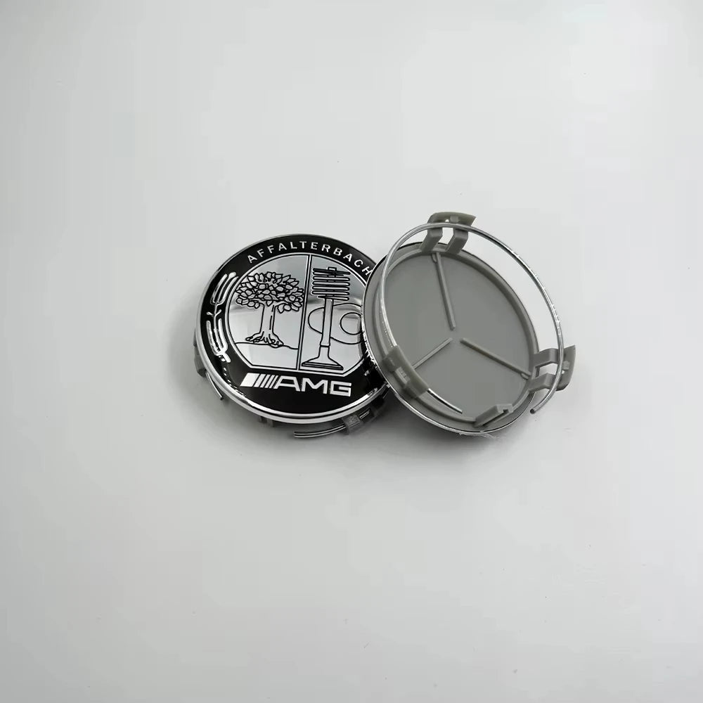 4pcs 75MM Car Wheel Center Hub Caps Covers For Mercedes Benz A B C S Class AMG GLA CLA GLC W176 W221 W204 W205 car ornaments