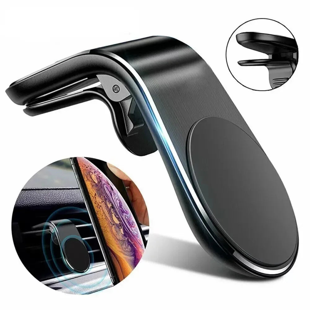 L-Type Universal Phone Holder in Car Phone Stand Magnetic Clip for Mount Car Magnetic Phone Holder Suit to All Model Cellphone