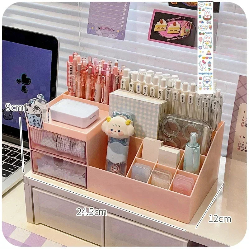 Cute Nine-Grid Desk Organizer