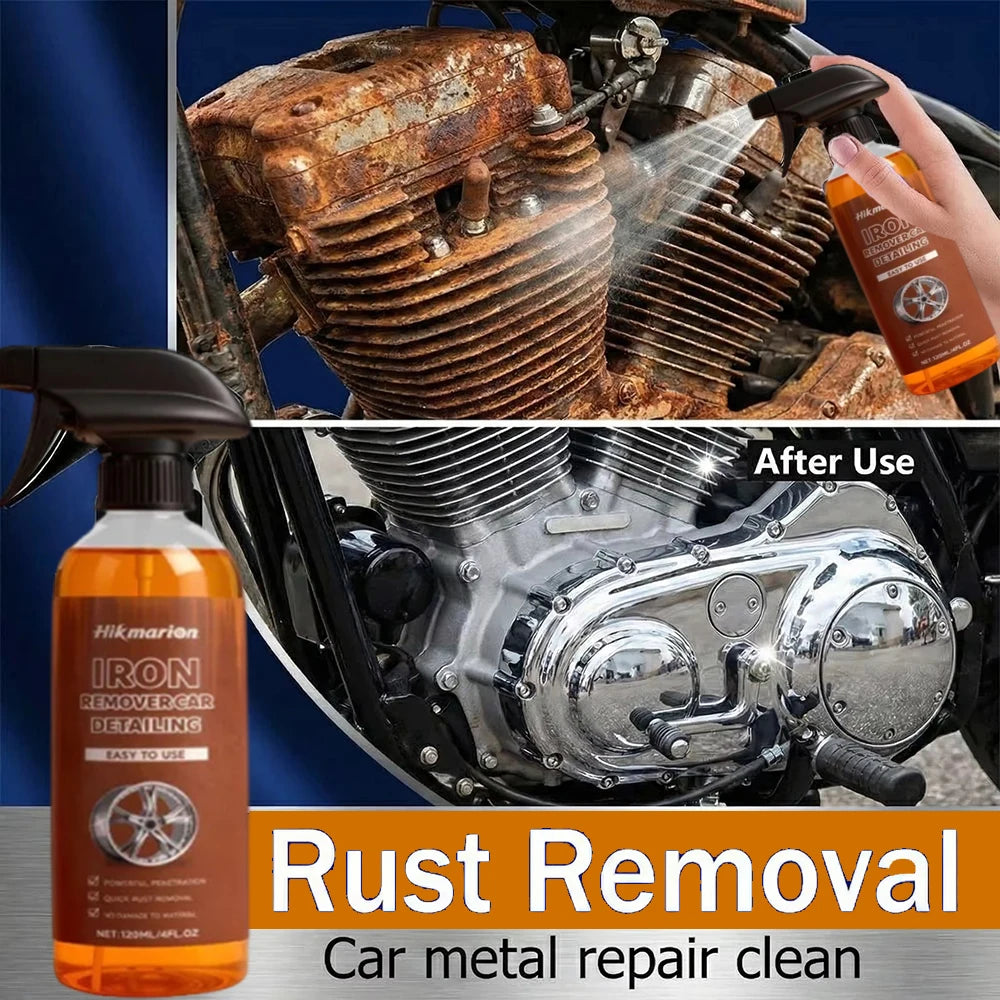 Metal Rust Remover & Protective Spray for Auto Parts Wheels Rims Chassis Metal Anti-Rust Repair Fast Acting to Paint Surface