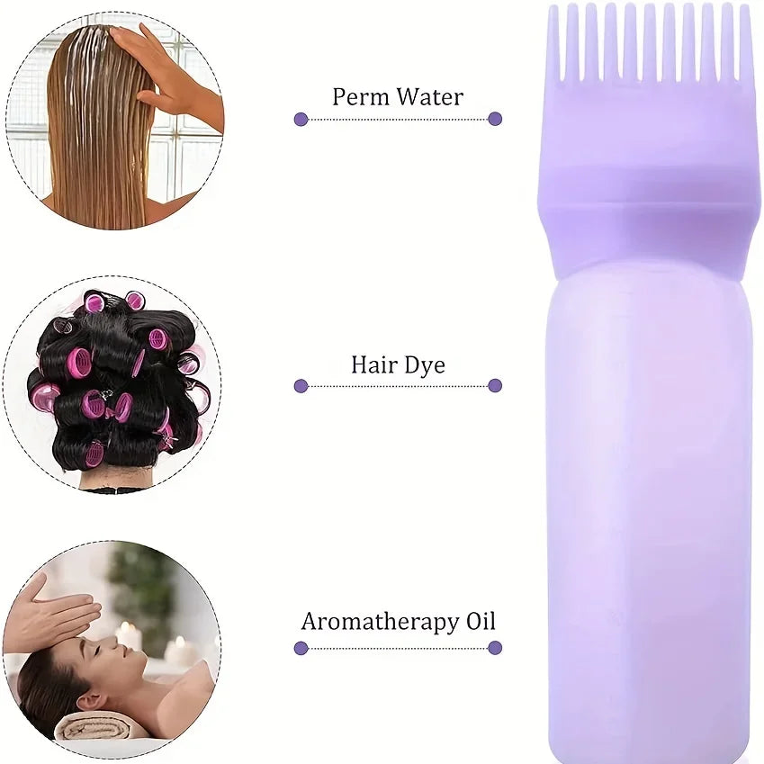 Hair Dyeing Bottle Squeeze Applicator Bottle Oil Plastic Hair Dye Bottle Hair Coloring Hairdressing Styling Tool
