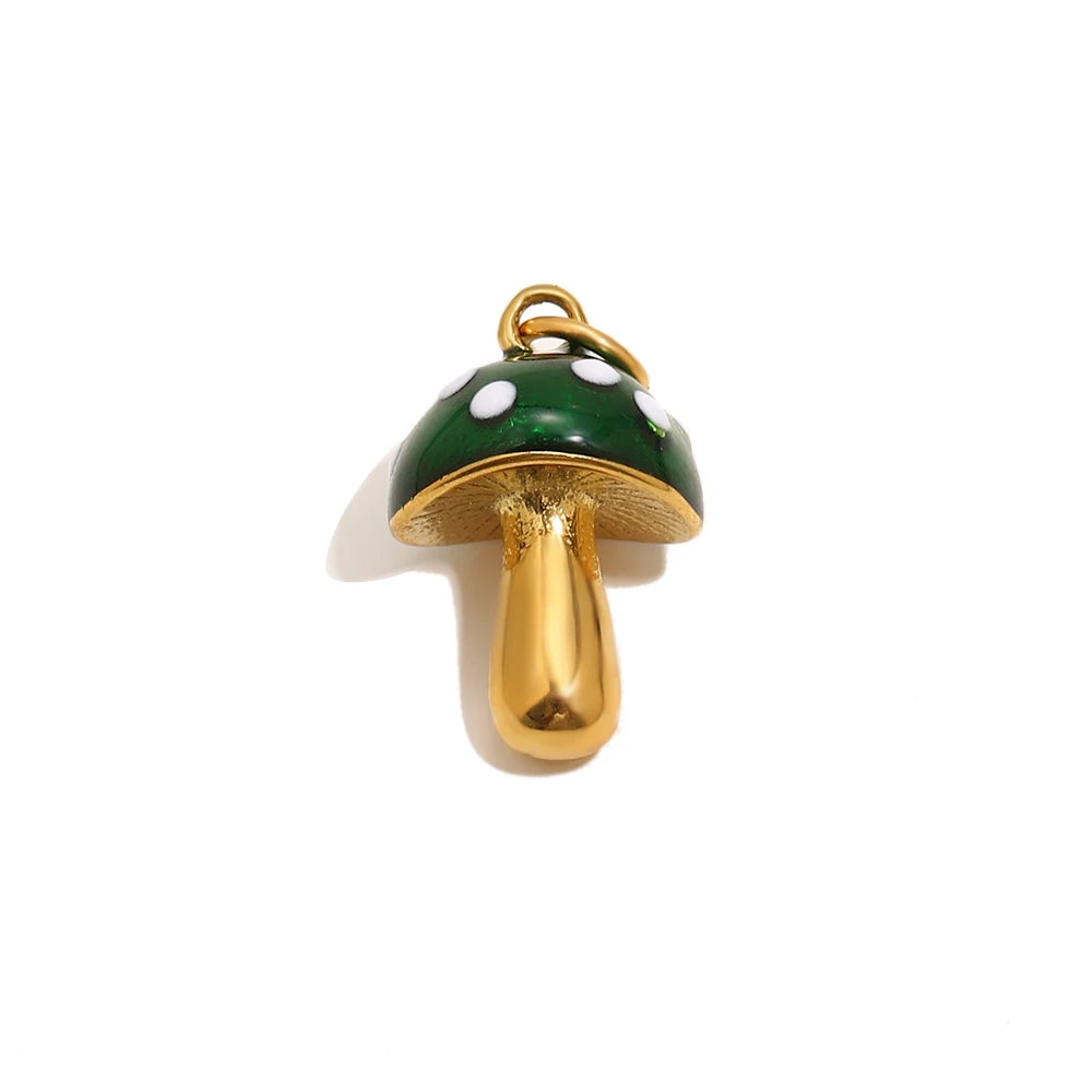 E.B.belle Summer Food Ice Cream Cake French Fries 18K Gold Plated Pendant Charms For Jewelry Making DIY Jewelry Accessories