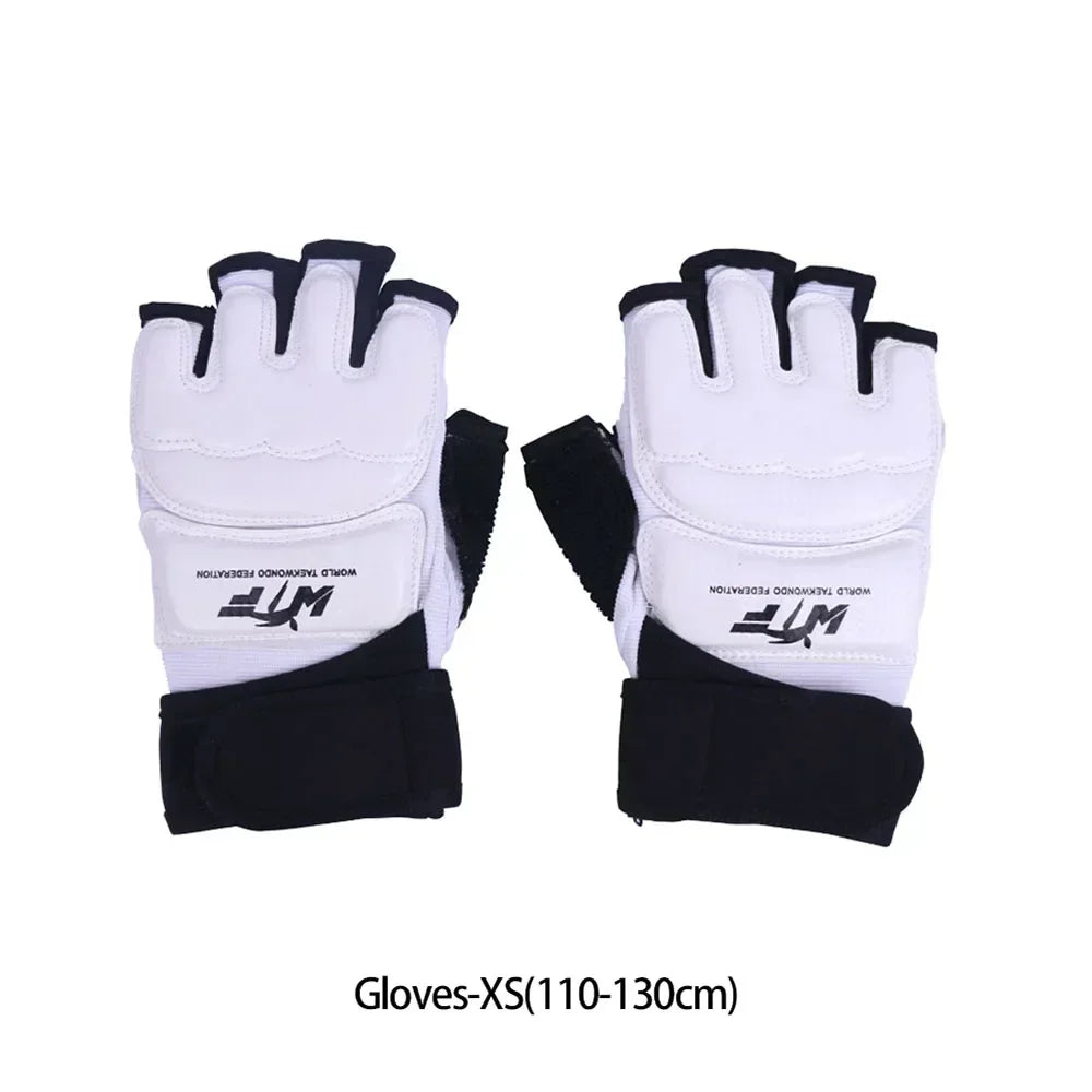 Half Finger Boxing Gloves Taekwondo Protective Foot Cover Martial Arts Combat Protective Training Hand and Foot Protection Set