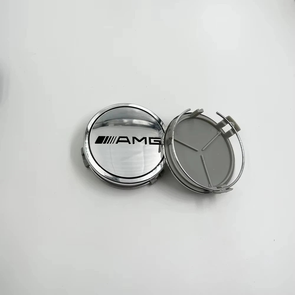 4pcs 75MM Car Wheel Center Hub Caps Covers For Mercedes Benz A B C S Class AMG GLA CLA GLC W176 W221 W204 W205 car ornaments