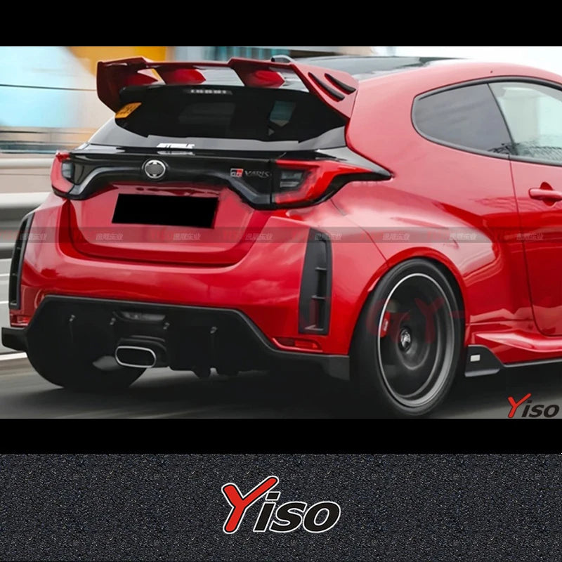 Suitable for GR YARIS MXPA12 TOMS Empennage Rear Wing Modified encirclement Aerodynamic kit Big Wing Carbon Fiber GT Wing