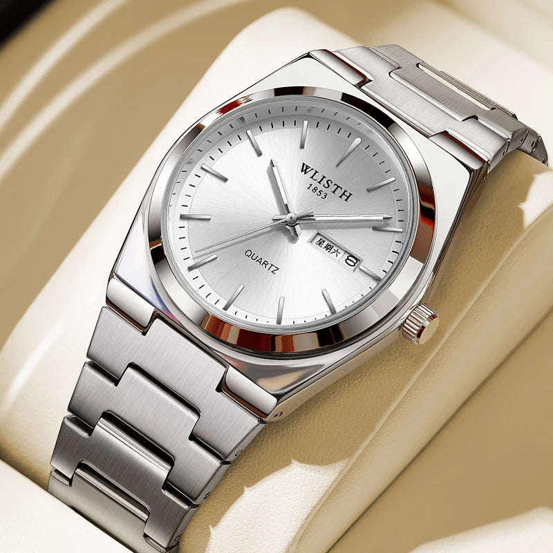 Luxury Mens Calendar Quartz Wristwatches Fashion Sports Men Business Watches Clock Gift Male Wristwatches Relogio Masculino