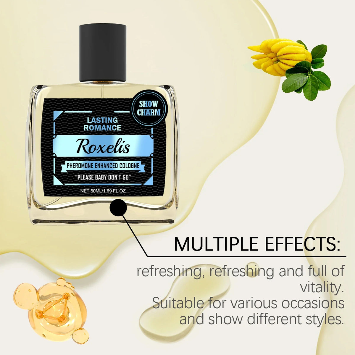 Roxelis 50ml Men Eau De Toilette, With A Sophisticated Gentleman Aroma Perfect For Dating An Ideal Refined Men's Fragrance