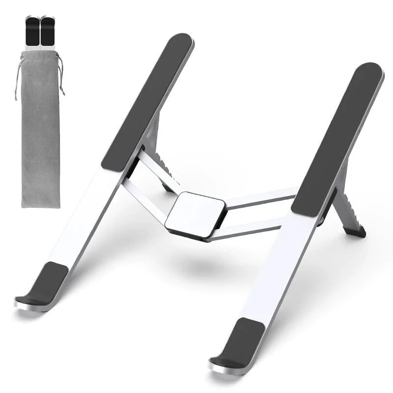 New Laptop Stand With USBHUB Height-Adjustable Cooling Expansion Dock, Foldable Aluminum Alloy
