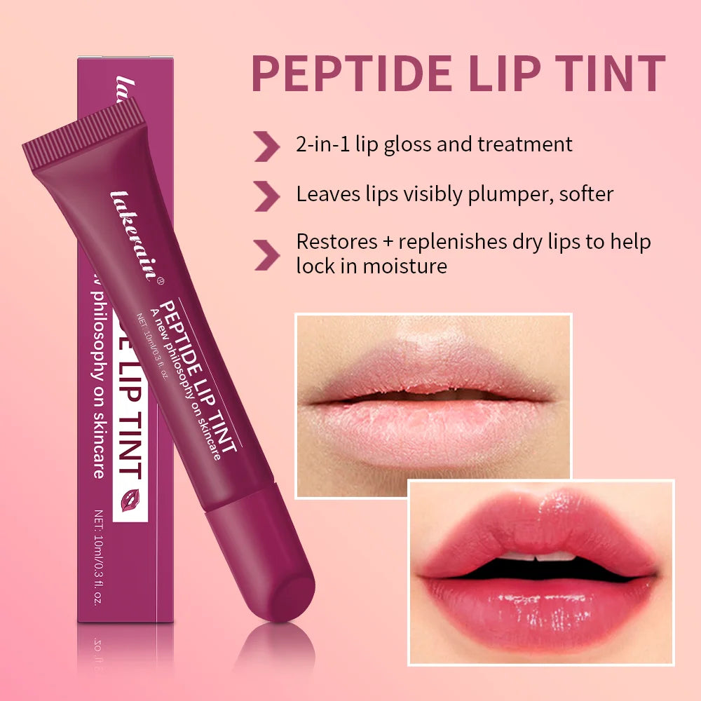 Lip Gross Treatment Moisturizing 10ml Peptide Lip Mask Gel To Remove Dead Skin Lipstick Base Lip Cream Women Lip Care Mask