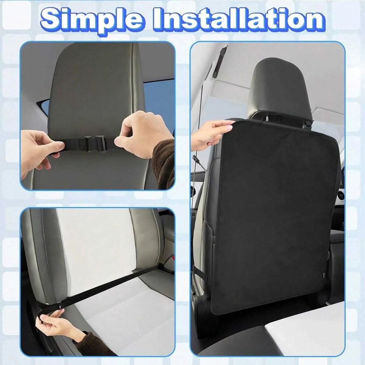 Car seatback protector against wear, dirt, easy to clean, car seat protection | Car protective gear, rear seat cover