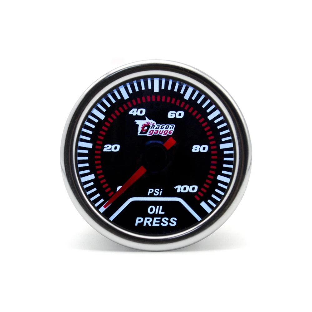 2" 52mm Universal 12V Car Turbo Boost Gauge BAR PSI Vacuum Water Temp Oil Temp Oil Press Exhaust Temp Gauge Tachometer RPM Meter