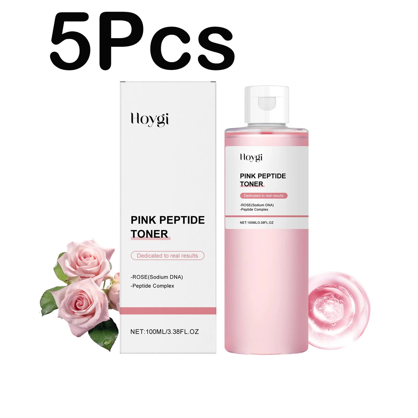 Rose Essence Toner Glowing Skin Soothing Moisturizing Refreshing Conditioning Nourishing Brightening Facial Pink Peptide Toner
