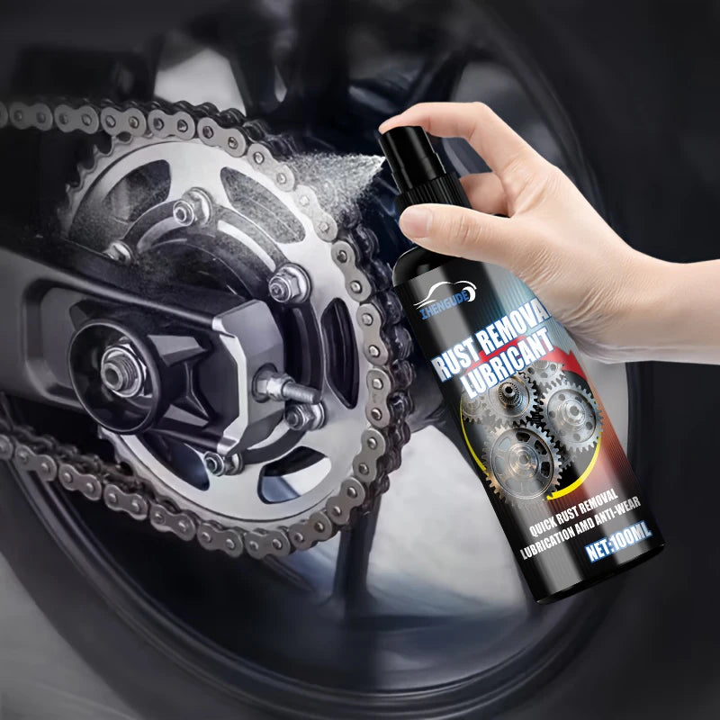 Chain Lubricant Spray - Heavy-Duty All-Weather Chain Grease for Mountain/Road Bike Chains, Lock Cores, and Front Chain Maintenance, Long-Lasting Protection, Convenient Spray Application (Compatible with Padlocks and Door Lock