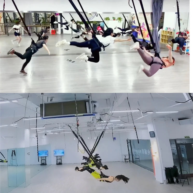 Aerial Bungee Dance Cord, Fitness Cord Rope, Gym Dance Workout, Resistance Exercise, Latex Tube Equipment, Training Bands