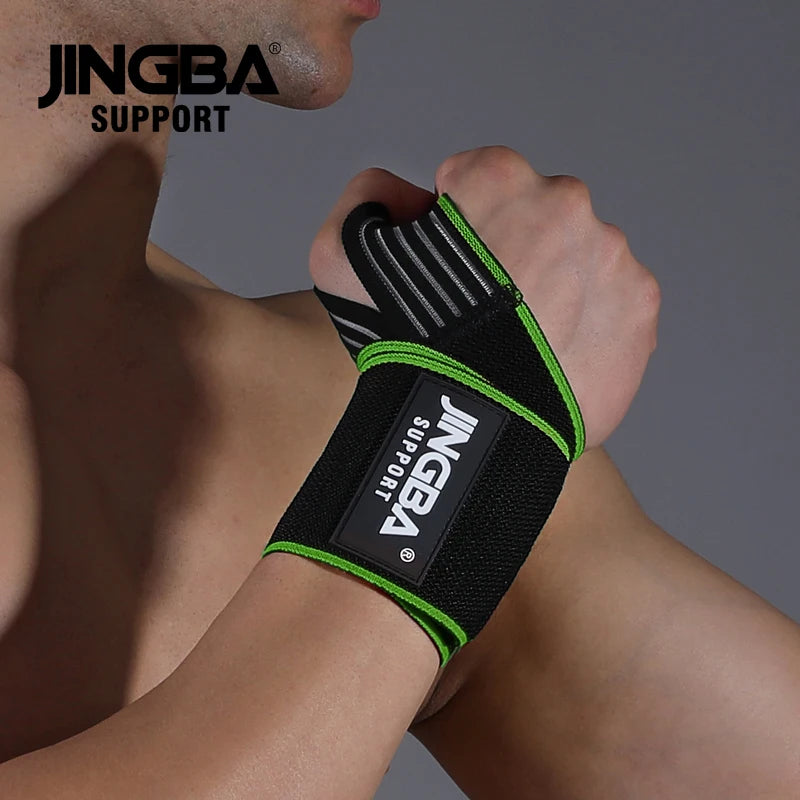 Fitness Wrist Wraps Weight Lifting Gym Wrist Straps Cross Training Padded Thumb Brace Strap Power Hand Support Bar Wristband