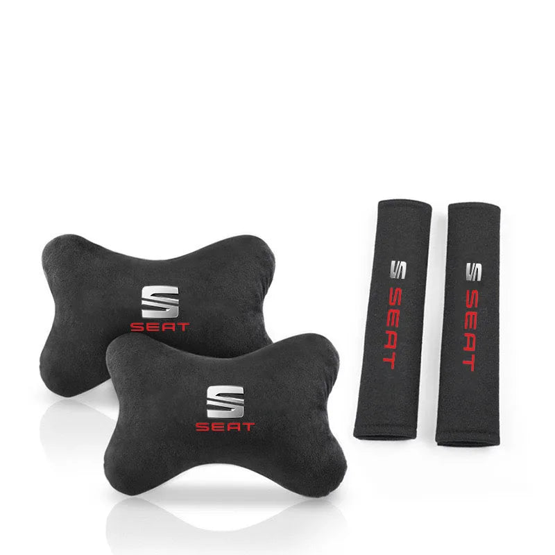 Car Headrest Lumbar Rest Cushion Neck Support Neck Pillow for Seat Leon IBIZA Arona Arosa Ateca Cordobe Exeo Mii Tarraco Leon