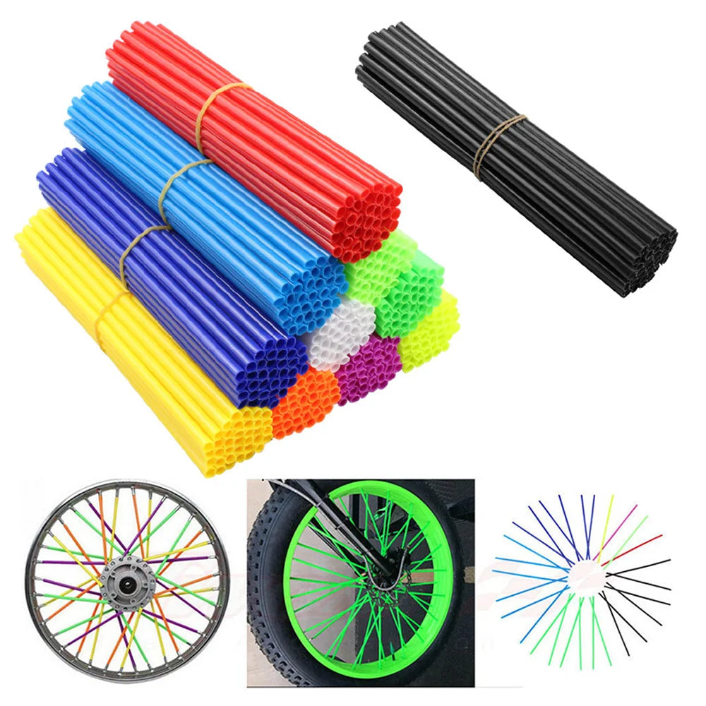 36 Pcs Motocross Accessories Wheel Spoked Protector Motorcycle Tuning For KTM Honda Yamaha Suzuki 17CM Universal Cool Dirt Bike