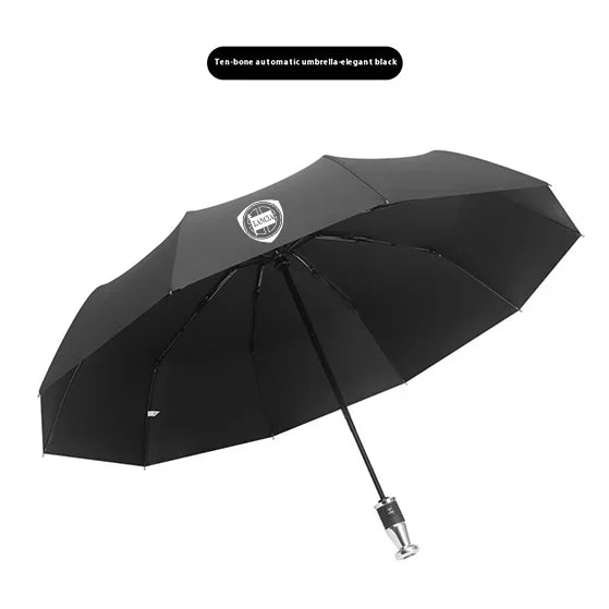 For Lancia Logo Kappa Delta 3 Ypsilon Musa Voyager Lybra Car Automatic Folding Windproof Sunshade Umbrella Auto Accessories