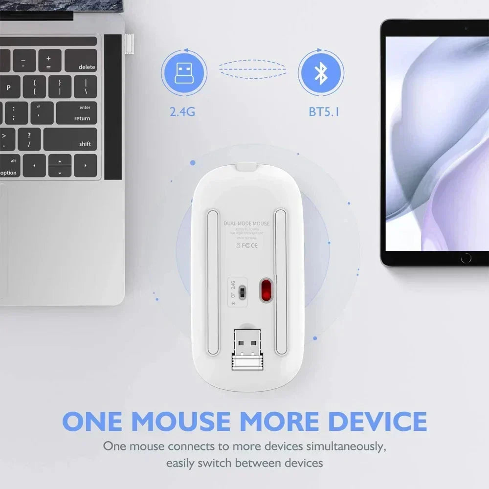 Wireless Rechargeable LED Mouse