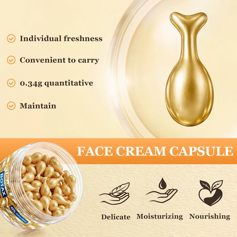 Vitamin E Serum Capsules,Single-Use Essence Capsules,Hydrating and Moisturizing Facial Skin 30/60/120 Capsules/Bottle - 1 Bottle