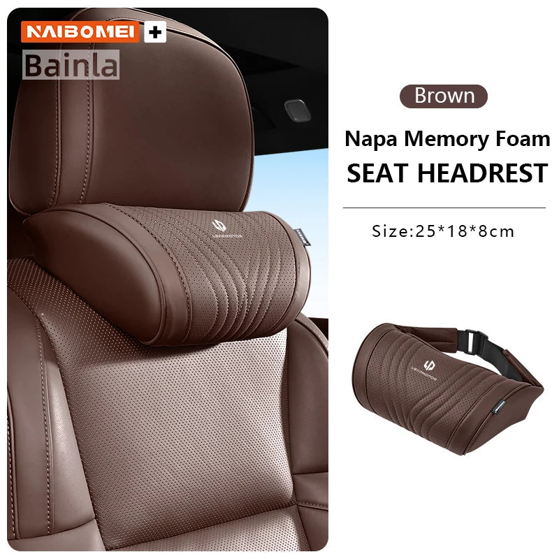 For Leapmotor C10 C11 C16 B10 C01 B01 2026, Car Headrest Neck Support Seat Lumbar Cushion Adjustable Breathable Soft,Accessories