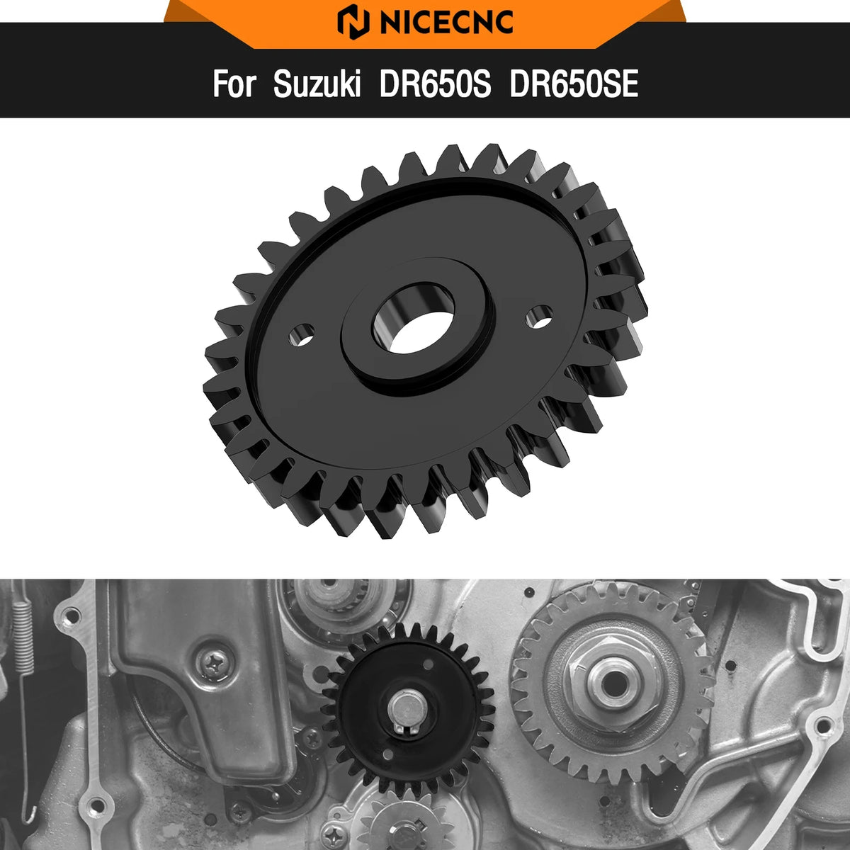 For Suzuki DR650S DR650SE DR650S/SE 1996-2024 2025 Oil Pump Idler Gear DR 650 S DR 650 SE DR650 S DR650 SE DR 650S DR 650SE