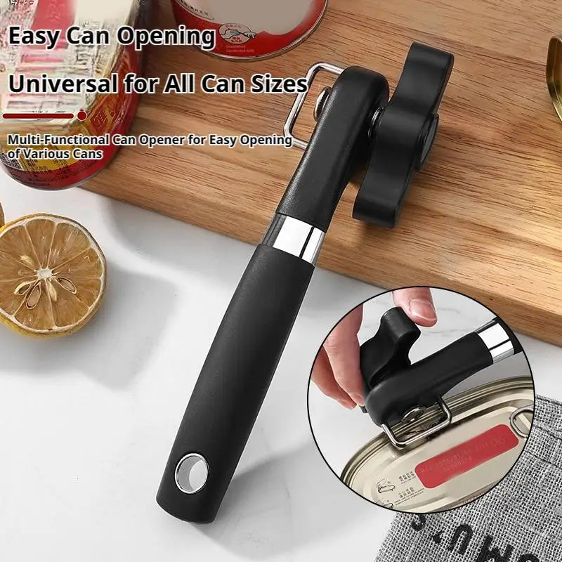 Plastic Hand-actuated Can Opener Safety Kitchen Tools Easy Grip Side Cut Manual Opener for Cans' Lid Kitchen Gadgets