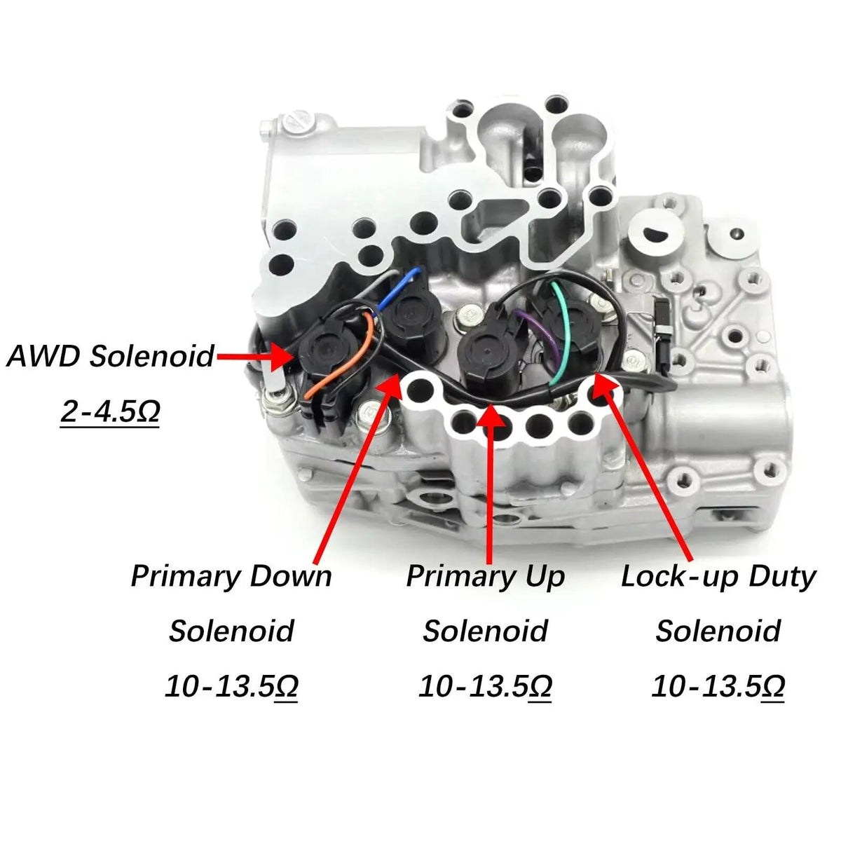TRANSPEED 31825-AA050 TR580 TR690 Solenoid Torque Converter Lock-Up AWD Pressure Control CVT Transmission Solenoid For Subaru