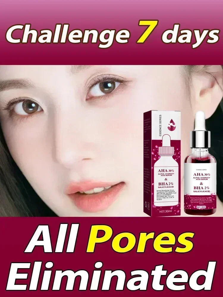 2495  Shrink Pores Serum Salicylic Fruit Acid Face Remove Blackheads Oil Control Gel Whitening Moisturizing Smooth Skin Care Pro