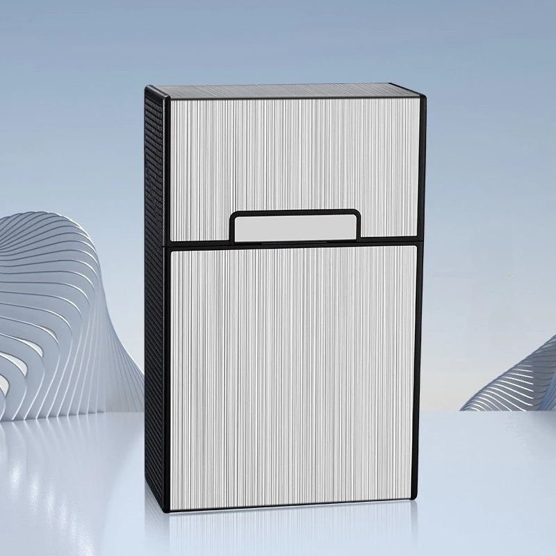 Aluminum Plastic Tobacco Holder Box Portable King Size Regular Cigarette Storage Container Outdoor Daily Smoking Accessories