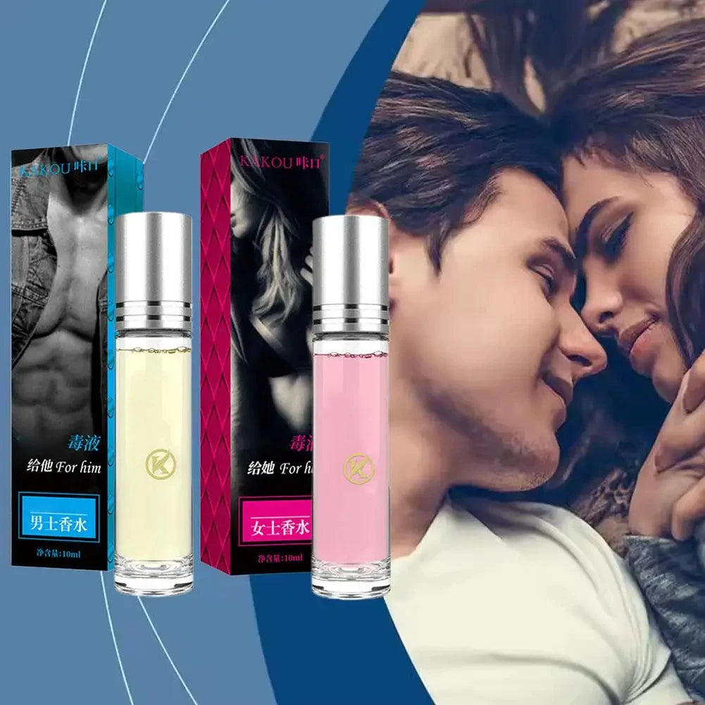 10ml Unisex Roll On Eau De Toilette Fresh Natural Fragrance Pheromone Temptation Lasting Dating Mini Portable Ball Body Parfum