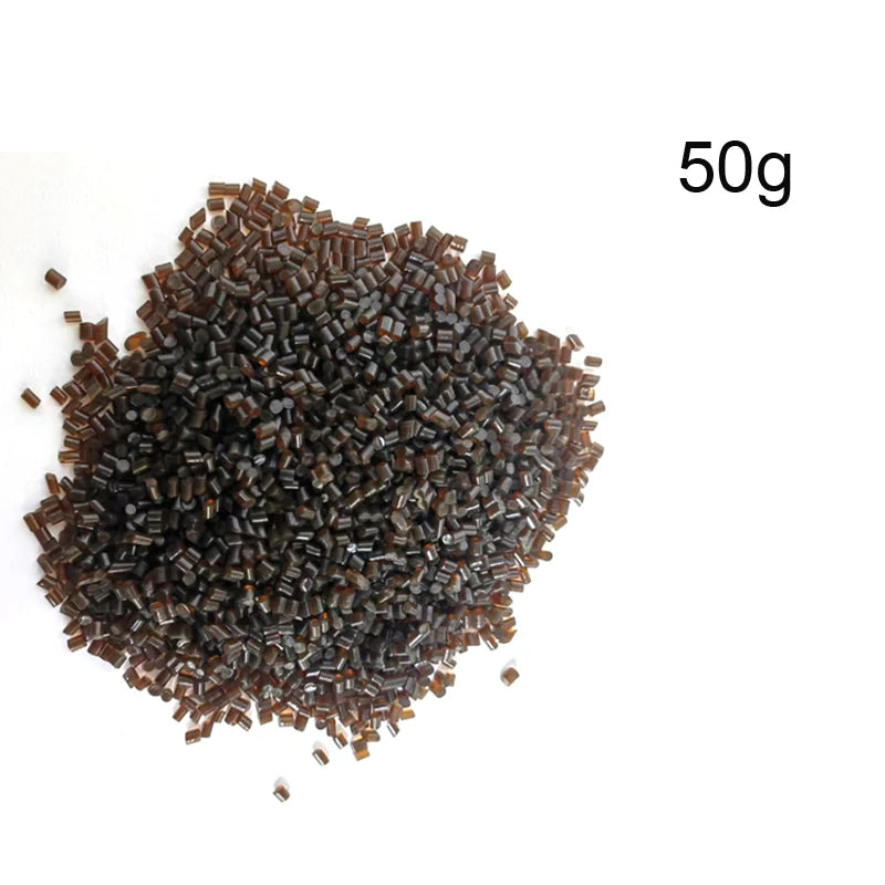 20G/50G/100G Italian Glue Beads Keratin Glue Granules Grains Amber Brown/Black Color For  Keratin Hair Extension Hair Adhesive
