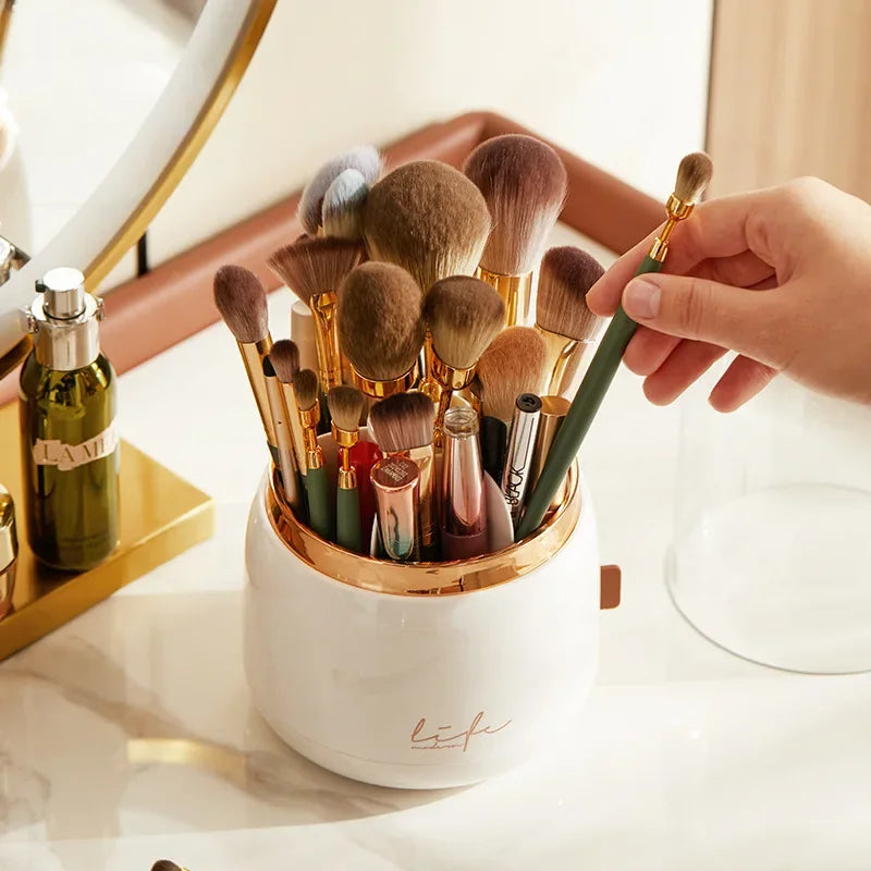 360° Rotating Clear Makeup Organizer