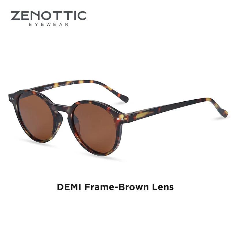 ZENOTTIC (S Size) Retro Circular Polarized Sunglasses 2026 2025 Men Women Vintage Small Round Sun Glasses UV400 Goggles Shades