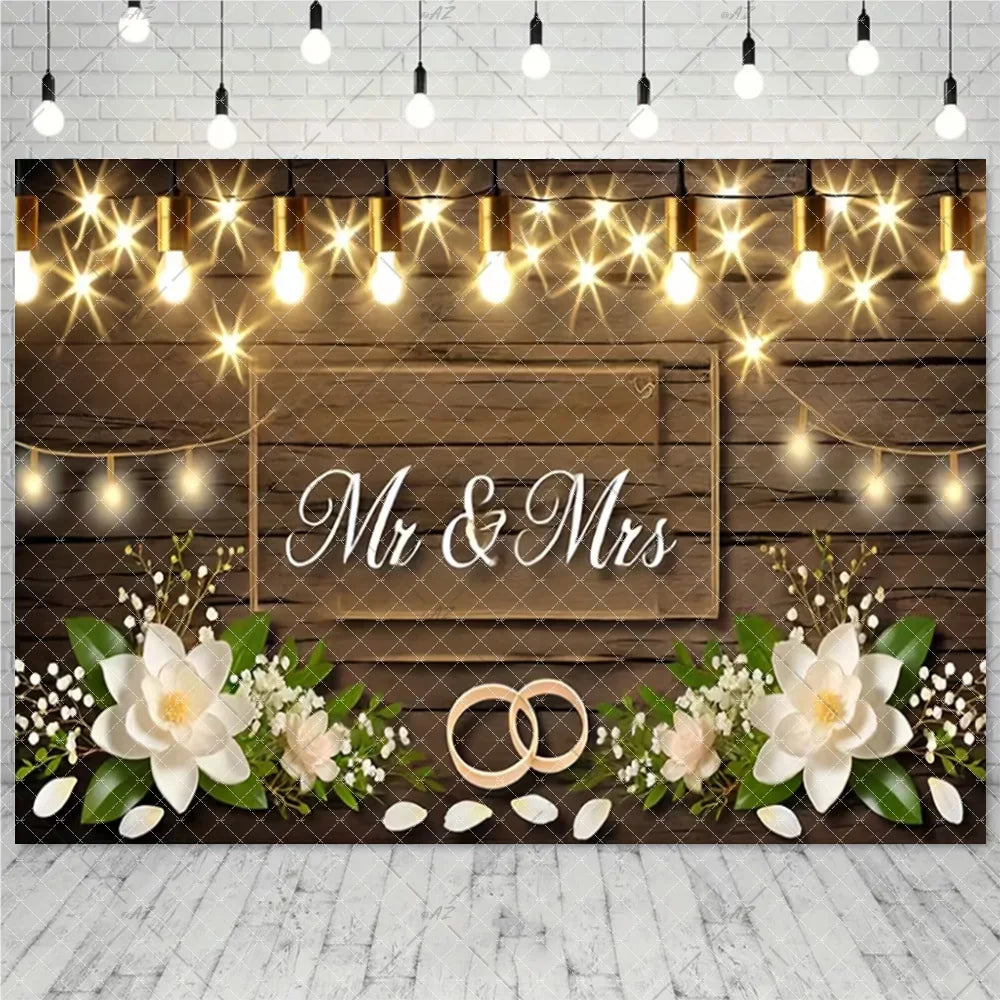 Wedding Party Decoration Photography Background Mr. and Ms. Flower Wall Wedding Ceremony Supplies Backdrop Exhibition Hall Props