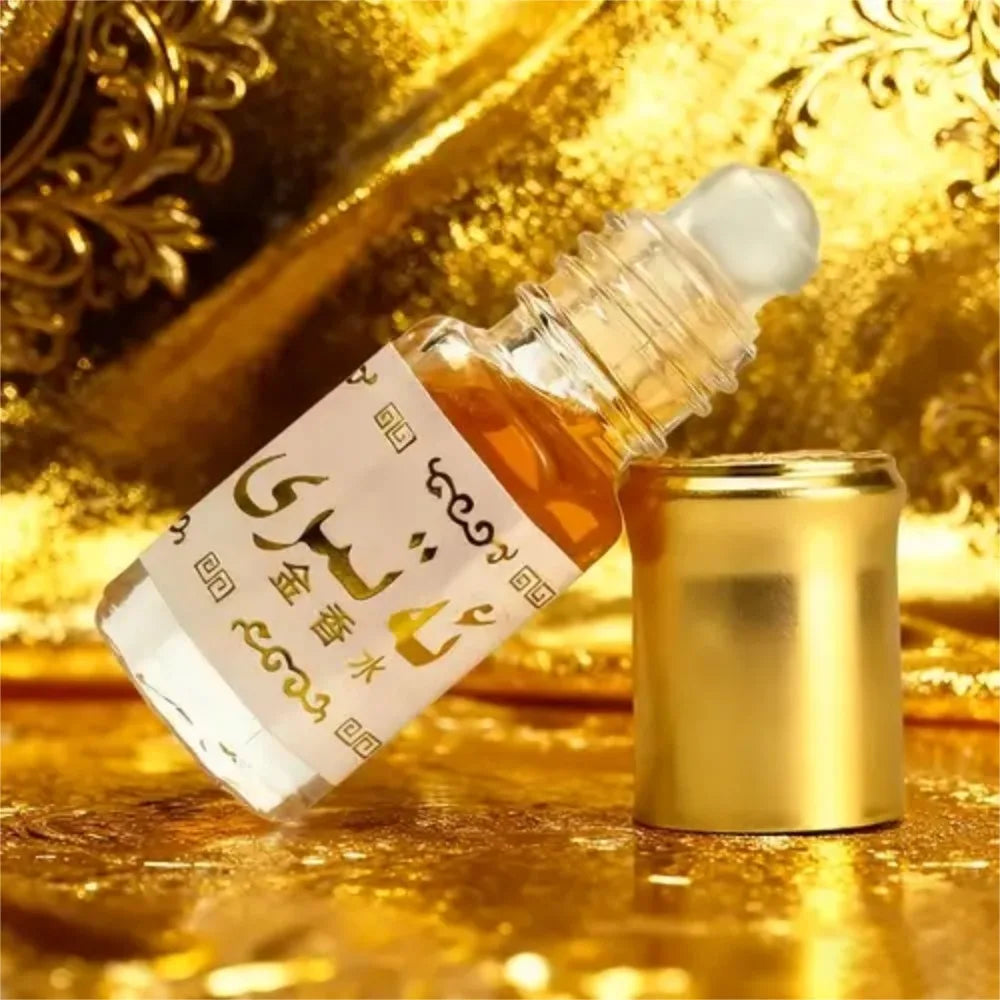 Islamic Style 3ml Roll-On Perfume Oil 3/5/10/20/50/100pcs Traditional Arabian Gold Attar Fragrance For Personal Use And Gifting